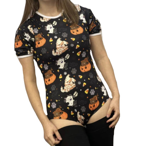 Trick & Treat Kitty Puppy Bodysuit second image