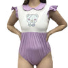 Goth Bear Cotton Collared Bodysuit