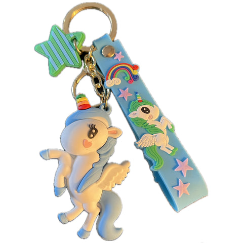 Unicorn Silicone Keychain second image