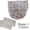  Diaper Cover & 2 Four-Layer Inserts