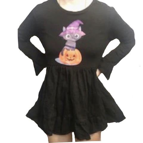 Halloween Kitty Long Sleeve Dress second image