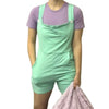 Soft Green Cotton Shortalls