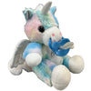 Medium Fluffy Unicorn Sitting Stuffie Binkie Buddie