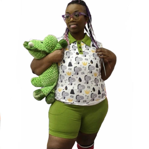 Green Dinosaurs Shirt second image