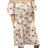 Floral Squirrel Off the Shoulder Dress