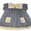 Giddyup Horsey Embroidered Baby Doll Dress