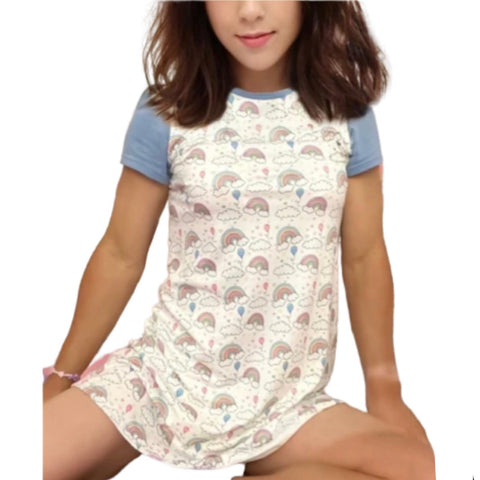 Pastel Dreamland Rainbows Nightgown Pajamas second image