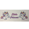 Little Princess Unicorn Landing Strip Diaper Sticker