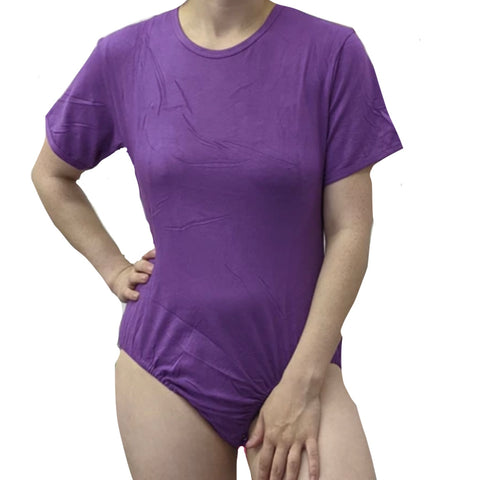 Dark Purple Cotton Bodysuit second image