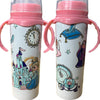 Blue Princess 8oz Stainless Steel Bottle