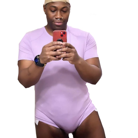 Soft Purple Cotton Bodysuit second image