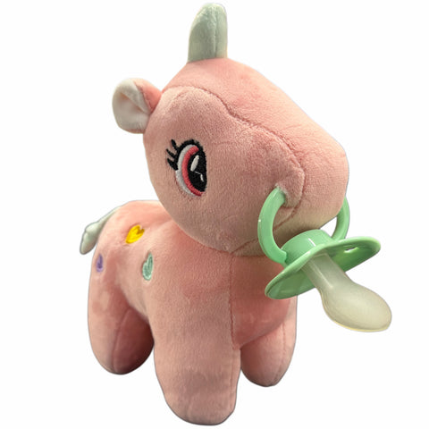 Small Unicorn Stuffie Binkie Buddy second image