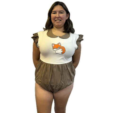 Lil Foxy Cotton Collared Bodysuit second image