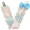Lil Pastel Cuties Ruffle Deluxe Pacifier Clip