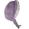 Purple/White Adult Baby Bonnet