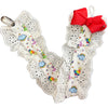 Pride Dino Ruffle Deluxe Pacifier Clip