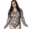 Fall Bear Gray Bodysuit