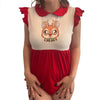 Reindeer Cotton Collar Bodysuit