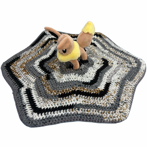 Poke Game Handmade Crochet Toy Lovey Security Blanket second image