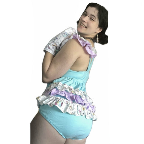 Lil Unicorn Ruffle Romper V2 second image