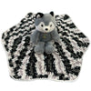 Wolf Handmade Crochet Toy Lovey Security Blanket