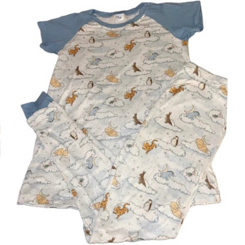 Blue Good Night Bear Pajamas Pants second image