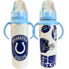 Football 8oz Stainless Steel Bottle