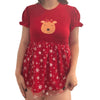 V1 Holiday Reindeer TuTu Romper Dress
