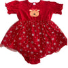 V1 Holiday Reindeer TuTu Romper Dress