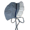 Dark Blue/White Adult Baby Bonnet