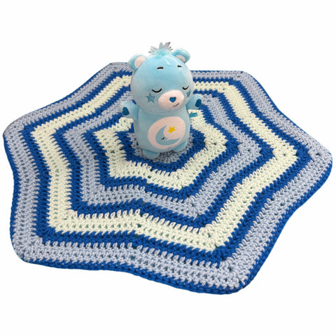 Bear Handmade Crochet Toy Lovey Security Blanket second image