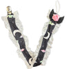 Pastel Bats Ruffle Deluxe Pacifier Clip