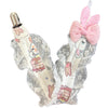 Breakfast Bunny Ruffle Deluxe Pacifier Clip