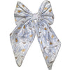 Blue Good Night Bear Large Handmade Hair Bow