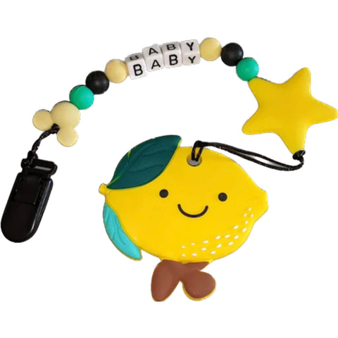 Fruit Silicone Teether Chewing Toy Pacifier Clip VARIETY second image