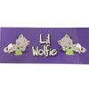 Lil Wolfie Landing Strip Diaper Sticker