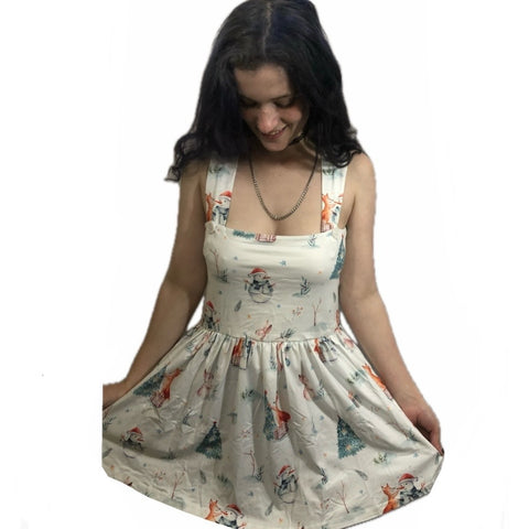 Fox & Rabbit Holiday Suspender Skirt Dress second image