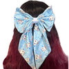 Blue Bunny Large Handmade Hair Bow