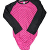 Black & Pink Polka Dots Cotton Bodysuit