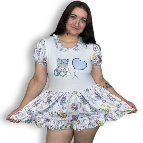Stitched Up Stuffies Romper Dress with pockets second image