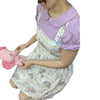 Pastel Dreamland Rainbows Suspender Skirt Dress