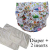  Diaper Cover & 2 Four-Layer Inserts