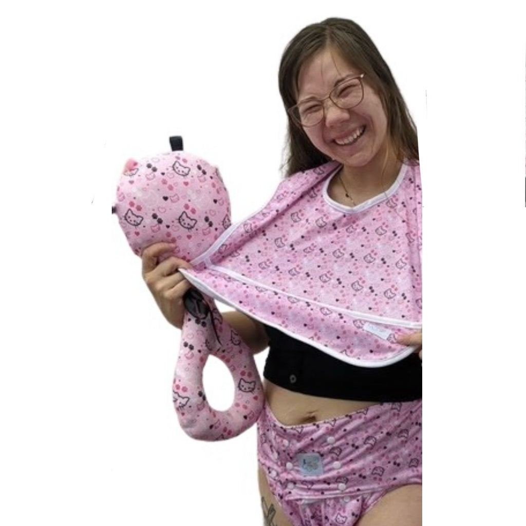 Pretty Kitty Large Fabric Rattle | LKB Boutique