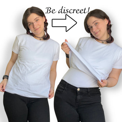 White T-Shirt Cotton Bodysuit second image
