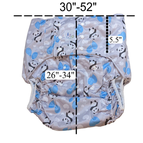Up in the Air Panda Pocket Diaper second image