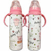 Baby Girl Lil Piggy 8oz Stainless Steel Bottle