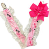 Pretty Kitty Ruffle Deluxe Pacifier Clip