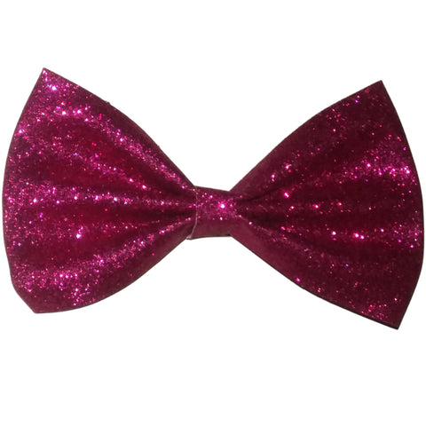 Glitter Leather Hair Bows 5