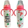 Cannabis & Mushrooms 8oz Stainless Steel Bottle