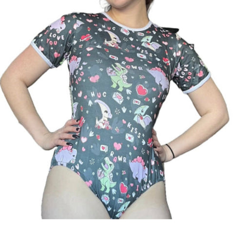 Love Dinosaur Black Bodysuit second image
